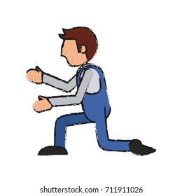 Mechanic worker cartoon