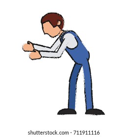 Mechanic worker cartoon