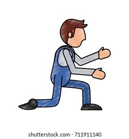 Mechanic worker cartoon