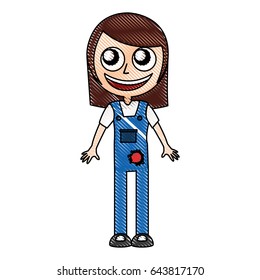 mechanic worker with overalls