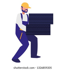 mechanic worker with tires car