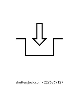 Mechanical activation sign icon isolated on white background. Graphical symbol modern, simple, vector, icon for website design, mobile app, ui. Vector Illustration