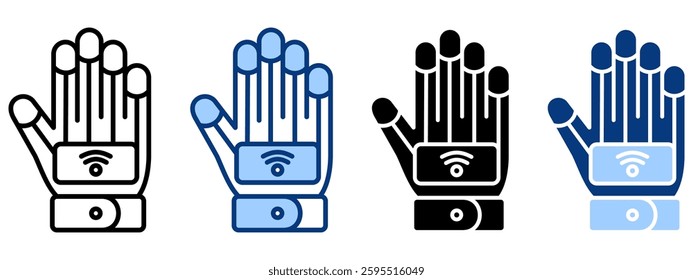 Mechanical Arm Icon Set Multiple Style Collection