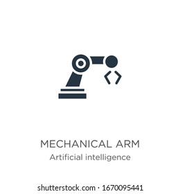 Mechanical Arm Icon Vector. Trendy Flat Mechanical Arm Icon From Artificial Intelligence Collection Isolated On White Background. Vector Illustration Can Be Used For Web And Mobile Graphic Design, 