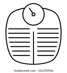 Mechanical Bathroom. weight, Scale vector Icon.