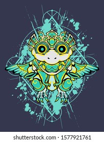 Mechanical bird. Mech controlled by a pilot. Scratched metal armor robot. Mech Battle.