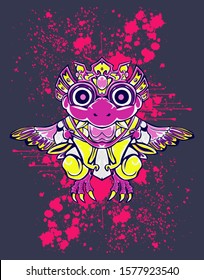 Mechanical bird. Mech controlled by a pilot. Scratched metal armor robot. Mech Battle.
