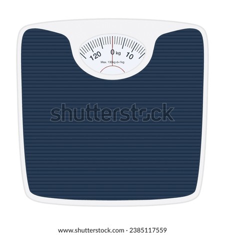 Mechanical Body Weighing Scale. Editable EPS 10 vector graphic illustration isolated on white background.