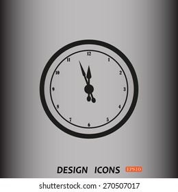 mechanical clock. icon. vector design