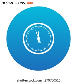 mechanical clock. icon. vector design