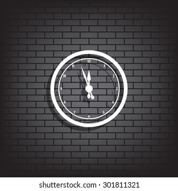 mechanical clock. icon. vector design