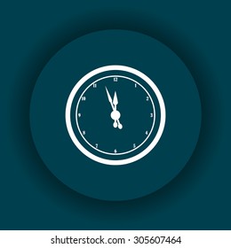 mechanical clock. icon. vector design