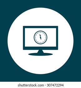 mechanical clock. icon. vector design