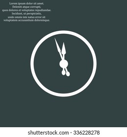 mechanical clock. icon. vector design