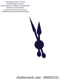 mechanical clock. icon. vector design