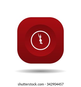 mechanical clock. icon. vector design