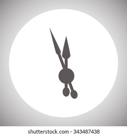 mechanical clock. icon. vector design