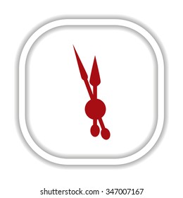 mechanical clock. icon. vector design