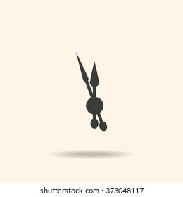 mechanical clock. icon. vector design