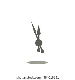 mechanical clock. icon. vector design