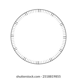 Mechanical clock template. Watch and timepiece. Circle and rounded chronometer. UI and UX design element for website. Design element for mobile application. Flat vector illustration