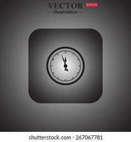 mechanical clock, web icon. vector design