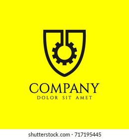 Mechanical Company Logo Vector Template Design 