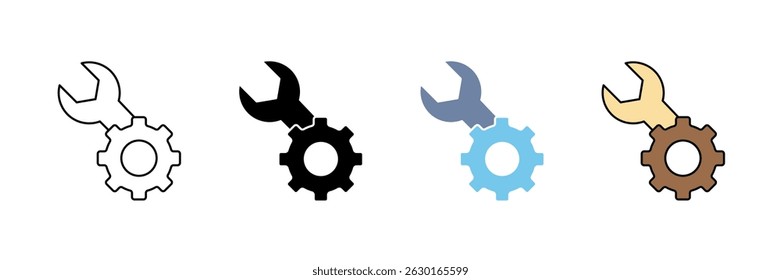mechanical concept line icon. Simple element illustration.