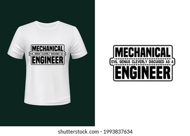 Mechanical Engineer vector t shirt design