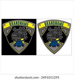 mechanical engineering cartoon design vector graphic illustration
For logo