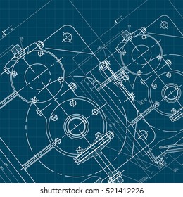 Mechanical Engineering Drawing Engineering Drawing Background Stock ...