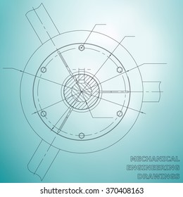 Mechanical engineering drawings. Engineering illustration