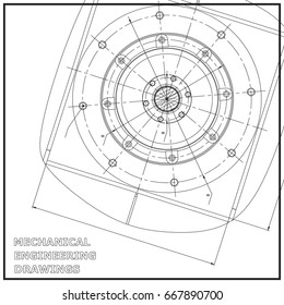 Mechanical Engineering Drawings Engineering Illustration White Stock ...