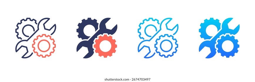 Mechanical Engineering Icon Pack In Multiple Styles