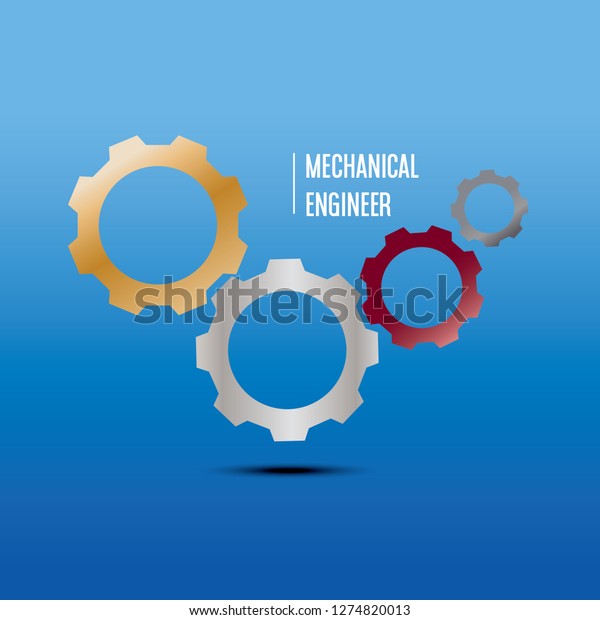 Mechanical Engineering Logo Stock Vector Royalty Free 1274820013