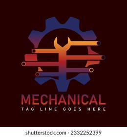 The mechanical engineering logo template features a sleek and modern design that embodies the essence of innovation, precision, and technical expertise. It is meticulously crafted to symbolize.