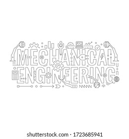 technische Zeichnung im Maschinenbau. Symbole der Maschinenbau- und Maschinenbautechnik