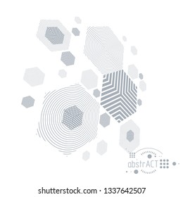 Mechanical engineering technology vector abstract background, cybernetic abstraction with innovative industrial schemes.