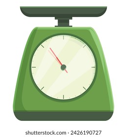 Mechanical equipment icon cartoon vector. Tool compare kitchen. Measuring dial
