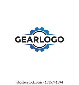 Mechanical Gear Badge Logo Design Template