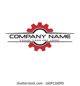 Mechanical gear logo concept. gear logo design