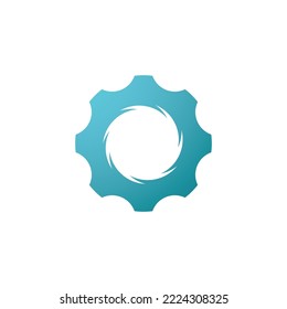 Mechanical Gear Logo Template Vector Element
