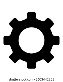 Mechanical Gear Silhouette Pattern - High-Quality Graphic