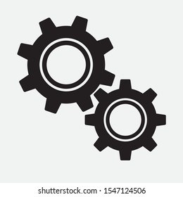 Mechanical Gears Cogwheels Icon, Engineering Cogwheels Clockwork, Gears in Engagement, Industry, Efficiency, Production Sign, Sketch Cogwheel Gear Mechanism, Working Together, Teamwork