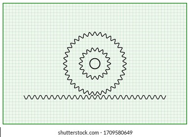 Mechanical gears and drive rails