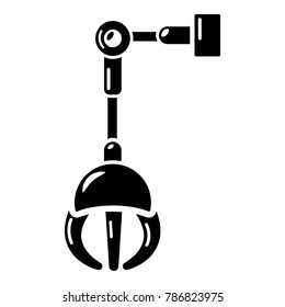 Mechanical grabber icon. Simple illustration of mechanical grabber vector icon for web.