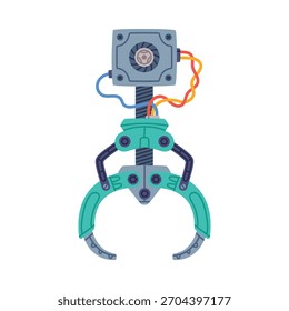 Mechanische Greif-und Greifmaschine Roboter-Werkzeug-Vektorgrafik
