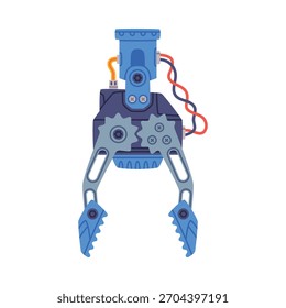 Mechanical Grip and Grabbing Machine Robotic Tool Vector Illustration