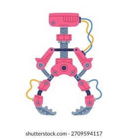 Mechanical Grip and Grabbing Machine Robotic Tool Vector Illustration