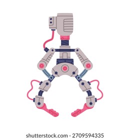 Mechanical Grip and Grabbing Machine Robotic Tool Vector Illustration